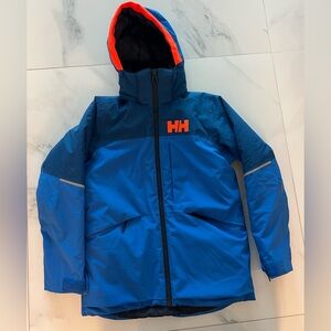 Helly Hansen Summit Blue and Orange ski Jacket boys
